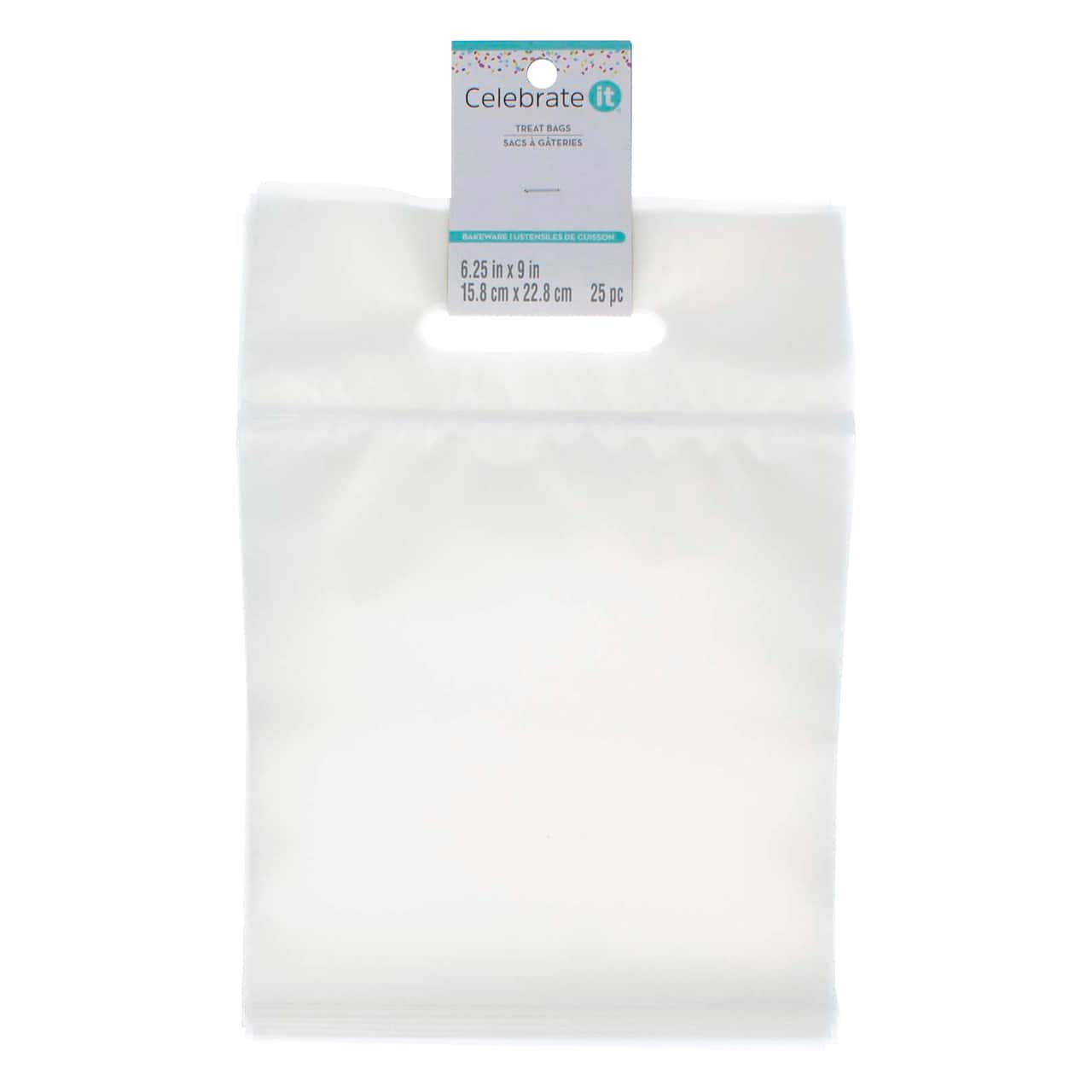 Clear Zip Treat Bags with Handle by Celebrate It™, 25ct.